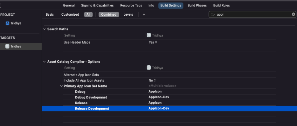 Debug Development and Production