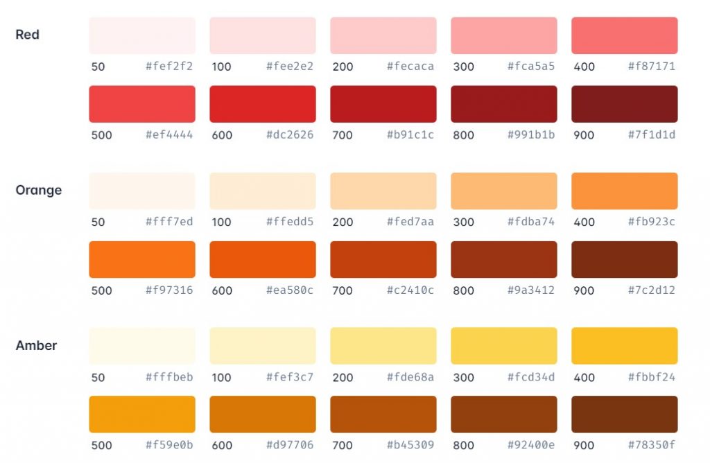 HTML hex codes